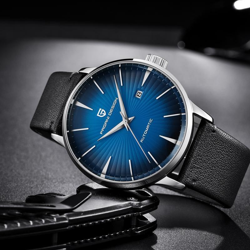 large Часы мужские Pagani Design PD-2770 Silver-Blue-Black 2
